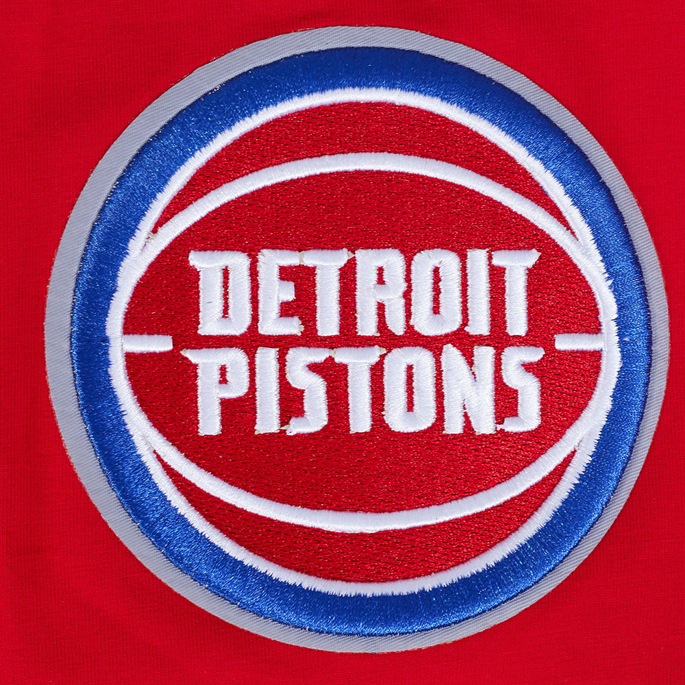 NBA DETROIT PISTONS CLASSIC CHENILLE T-SHIRT POUR HOMME (ROUGE)