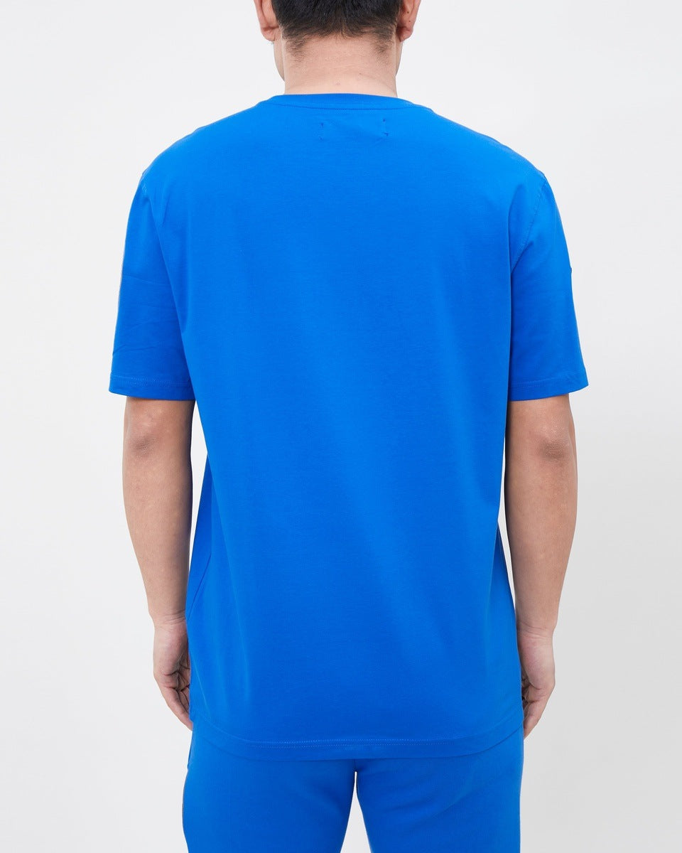 NBA DETROIT PISTONS CLASSIC CHENILLE MEN'S TEE (ROYAL BLUE)