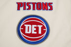 NBA DETROIT PISTONS RETRO CLASSIC MEN'S STRIPED TEE (EGGSHELL/ ROYAL BLUE)