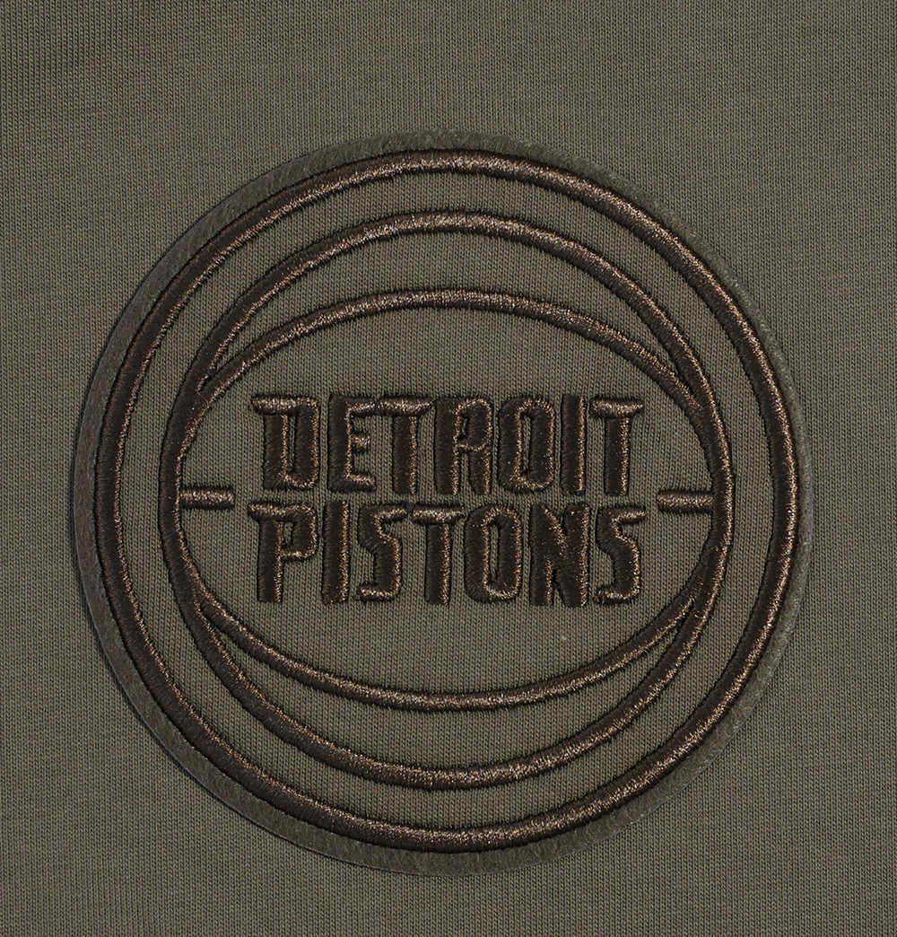NBA DETROIT PISTONS NEUTRAL MEN'S DROP SHOULDER TEE (DARK TAUPE)