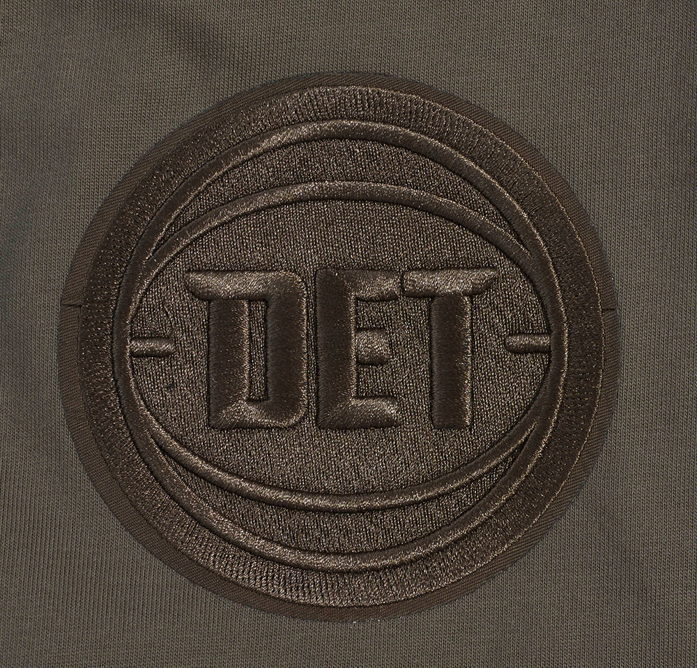 NBA DETROIT PISTONS NEUTRAL MEN'S DROP SHOULDER TEE (DARK TAUPE)