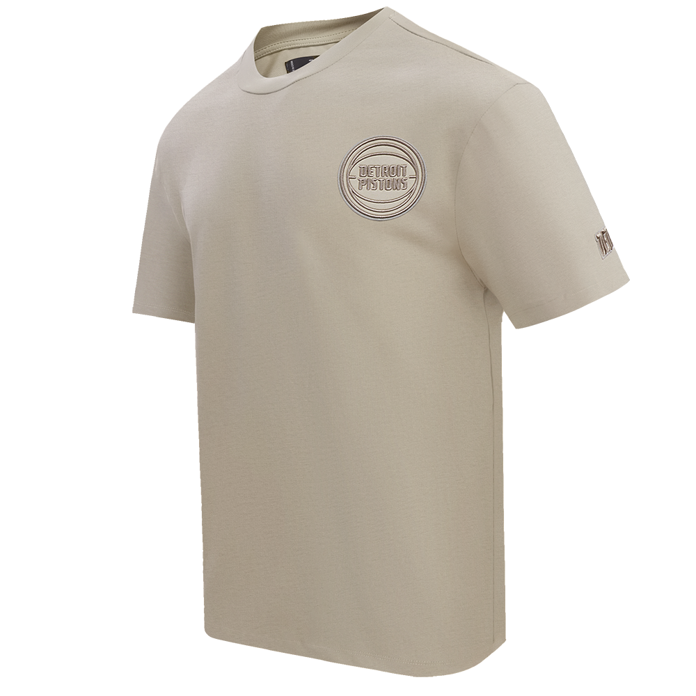 NBA DETROIT PISTONS NEUTRAL MEN'S COTTON JERSEY DROP SHOULDER TEE (TAUPE)