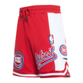 NBA DETROIT PISTONS SCRIPT TAIL MEN'S DOUBLE KNIT 2.0 SHORT (RED)