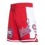 NBA DETROIT PISTONS SCRIPT TAIL MEN'S DOUBLE KNIT 2.0 SHORT (RED)