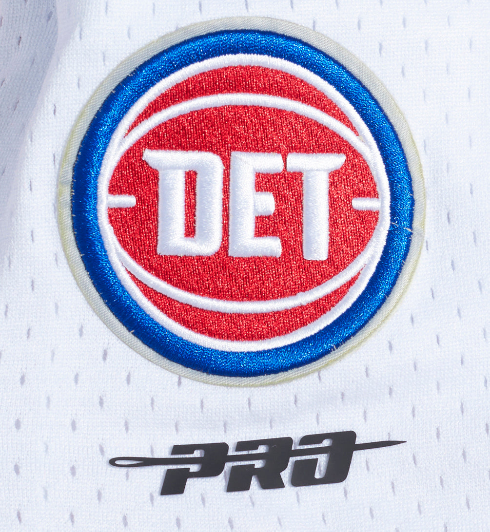 NBA DETROIT PISTONS SCRIPT TAIL MEN'S DOUBLE KNIT 2.0 SHORT (RED)