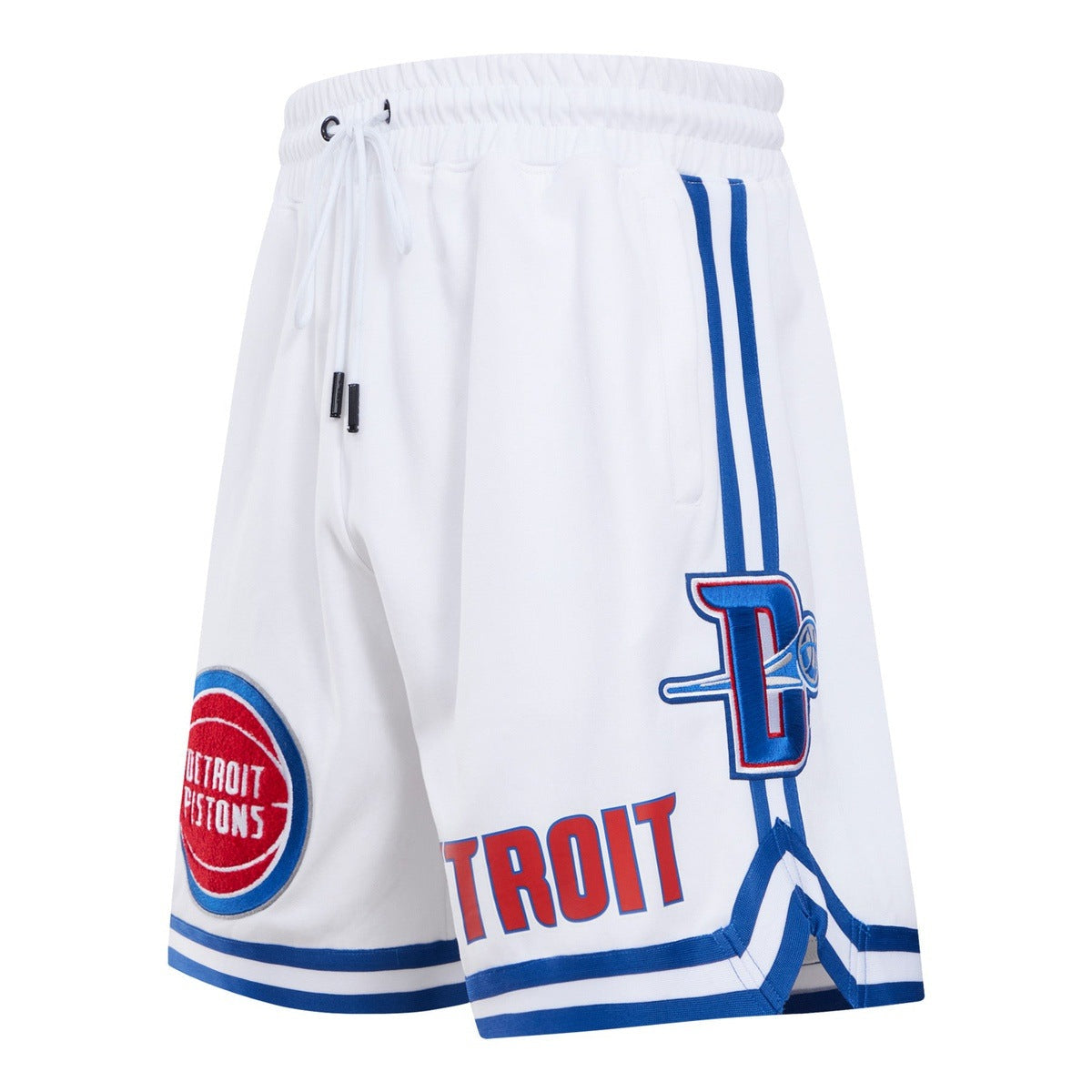 NBA DETROIT PISTONS CLASSIC CHENILLE MEN'S SHORT (WHITE)