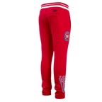 NBA DETROIT PISTONS SCRIPT TAIL PANTALON OUATÉ EN MOLLETON CÔTELÉ POUR HOMME (ROUGE)