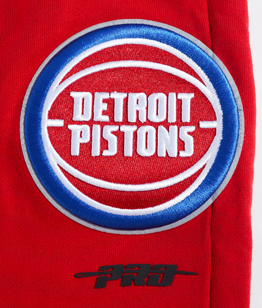 NBA DETROIT PISTONS SCRIPT TAIL PANTALON OUATÉ EN MOLLETON CÔTELÉ POUR HOMME (ROUGE)