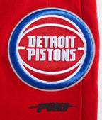 NBA DETROIT PISTONS SCRIPT TAIL PANTALON OUATÉ EN MOLLETON CÔTELÉ POUR HOMME (ROUGE)
