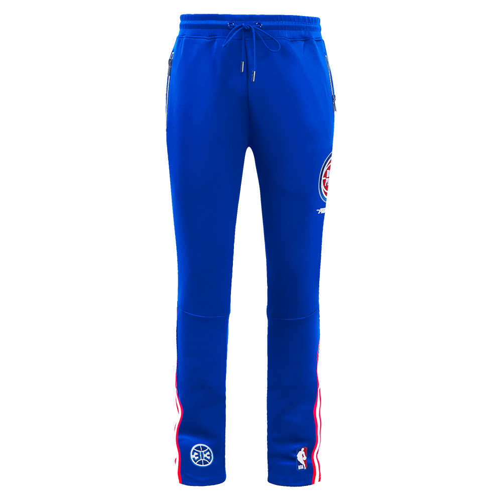 NBA DETROIT PISTONS CLASSIC MEN'S DK TRACK PANT (ROYAL BLUE/RED)