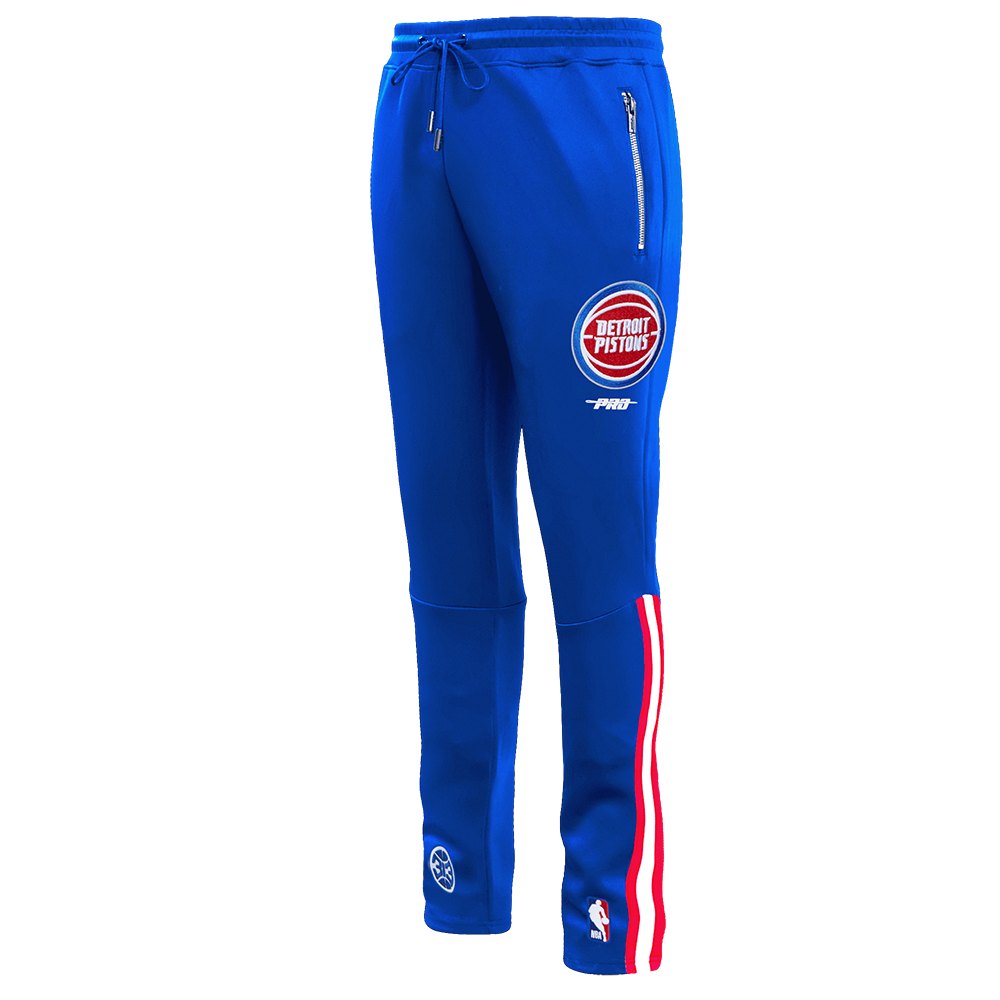NBA DETROIT PISTONS CLASSIC MEN'S DK TRACK PANT (ROYAL BLUE/RED)