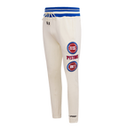 NBA DETROIT PISTONS RETRO CLASSIC PANTALON OUATÉ POUR HOMME (COQUILLE D'ŒUF/BLEU ROYAL)