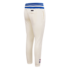 NBA DETROIT PISTONS RETRO CLASSIC PANTALON OUATÉ POUR HOMME (COQUILLE D'ŒUF/BLEU ROYAL)