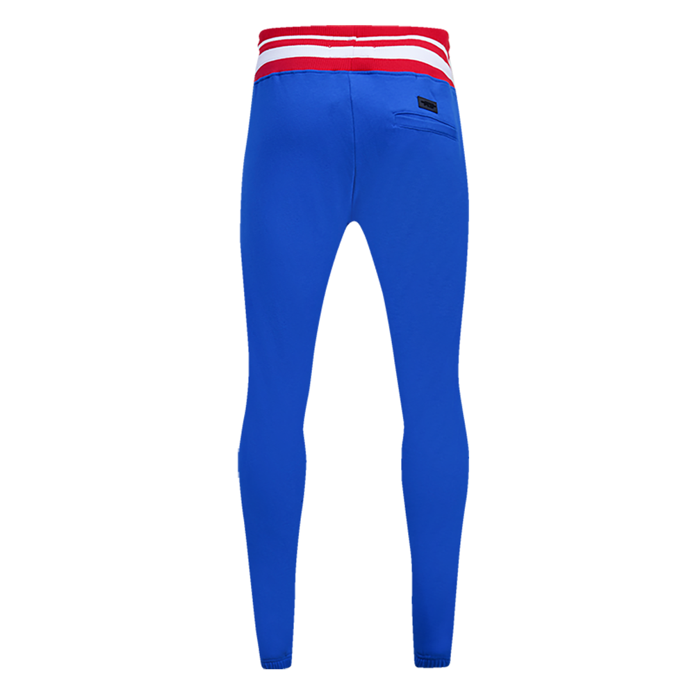 NBA DETROIT PISTONS RETRO CLASSIC MEN'S SWEATPANT (ROYAL BLUE/RED)