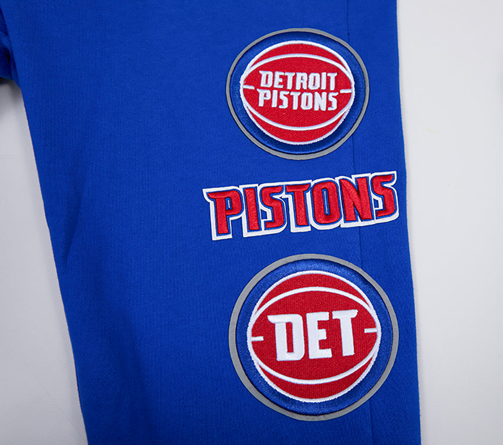 NBA DETROIT PISTONS RETRO CLASSIC MEN'S SWEATPANT (ROYAL BLUE/RED)