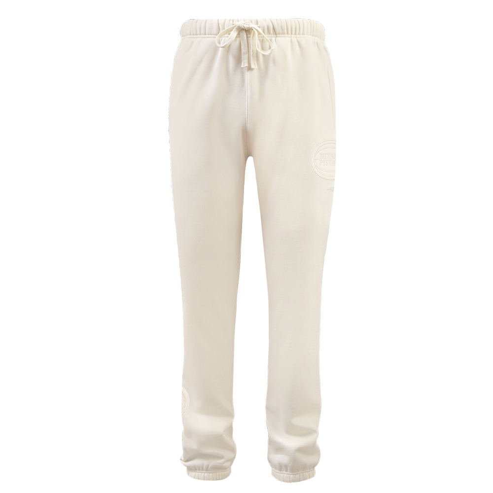 NBA DETROIT PISTONS NEUTRAL FLEECE SWEATPANT (EGGSHELL)