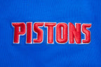NBA DETROIT PISTONS SCRIPT TAIL CHANDAIL À CAPUCHON EN MOLLETON CÔTELÉ POUR HOMME (BLEU ROYAL/ROUGE)
