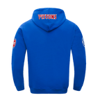 NBA DETROIT PISTONS OLD ENGLISH MEN'S PULLOVER HOODIE (ROYAL BLUE)