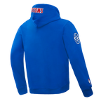 NBA DETROIT PISTONS OLD ENGLISH MEN'S PULLOVER HOODIE (ROYAL BLUE)