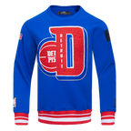 NBA DETROIT PISTONS CHANDAIL À COL ROND MASHUP CÔTELÉ POUR HOMME (BLEU ROYAL/ROUGE)
