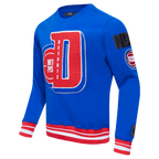 NBA DETROIT PISTONS CHANDAIL À COL ROND MASHUP CÔTELÉ POUR HOMME (BLEU ROYAL/ROUGE)