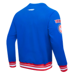 NBA DETROIT PISTONS CHANDAIL À COL ROND MASHUP CÔTELÉ POUR HOMME (BLEU ROYAL/ROUGE)