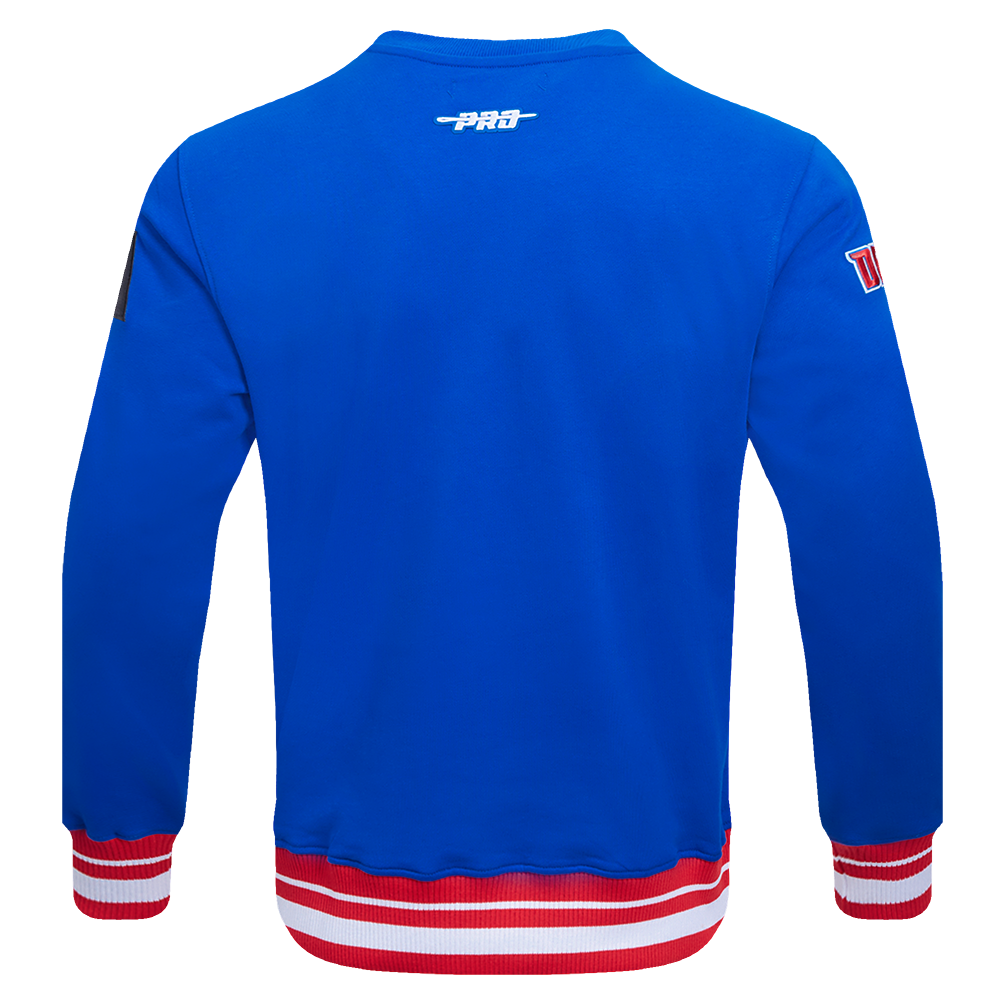 NBA DETROIT PISTONS CHANDAIL À COL ROND MASHUP CÔTELÉ POUR HOMME (BLEU ROYAL/ROUGE)