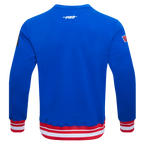 NBA DETROIT PISTONS CHANDAIL À COL ROND MASHUP CÔTELÉ POUR HOMME (BLEU ROYAL/ROUGE)