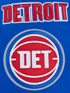NBA DETROIT PISTONS CHANDAIL À COL ROND MASHUP CÔTELÉ POUR HOMME (BLEU ROYAL/ROUGE)