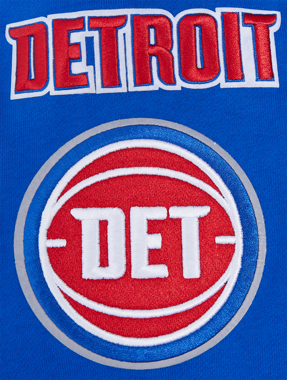 NBA DETROIT PISTONS CHANDAIL À COL ROND MASHUP CÔTELÉ POUR HOMME (BLEU ROYAL/ROUGE)