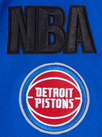 NBA DETROIT PISTONS CHANDAIL À COL ROND MASHUP CÔTELÉ POUR HOMME (BLEU ROYAL/ROUGE)