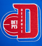 NBA DETROIT PISTONS CHANDAIL À COL ROND MASHUP CÔTELÉ POUR HOMME (BLEU ROYAL/ROUGE)