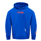 NBA DETROIT PISTONS WINGSPAN MEN'S DROP SHOULDER FLEECE PULLOVER HOODIE (ROYAL BLUE)