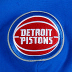 NBA DETROIT PISTONS WINGSPAN MEN'S DROP SHOULDER FLEECE PULLOVER HOODIE (ROYAL BLUE)