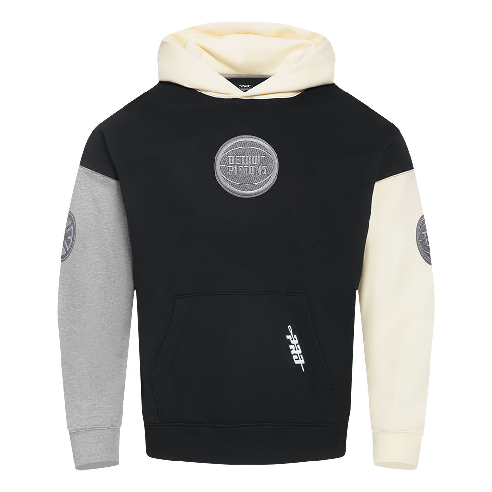 NBA DETROIT PISTONS REVERSE FRENCH TERRY CHANDAIL À CAPUCHON EN MOLLETON À BLOCS DE COULEUR POUR HOMME