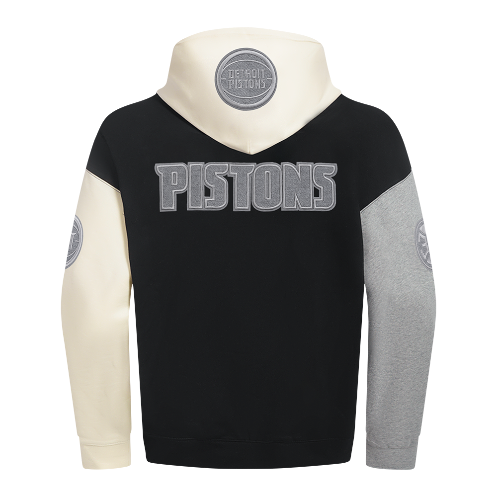 NBA DETROIT PISTONS REVERSE FRENCH TERRY CHANDAIL À CAPUCHON EN MOLLETON À BLOCS DE COULEUR POUR HOMME