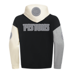 NBA DETROIT PISTONS REVERSE FRENCH TERRY CHANDAIL À CAPUCHON EN MOLLETON À BLOCS DE COULEUR POUR HOMME
