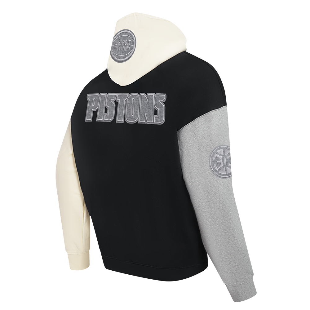 NBA DETROIT PISTONS REVERSE FRENCH TERRY CHANDAIL À CAPUCHON EN MOLLETON À BLOCS DE COULEUR POUR HOMME
