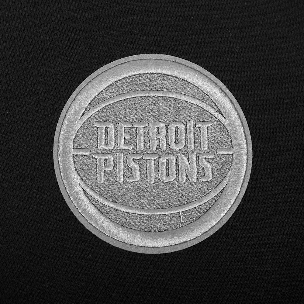 NBA DETROIT PISTONS REVERSE FRENCH TERRY CHANDAIL À CAPUCHON POUR HOMME (NOIR)