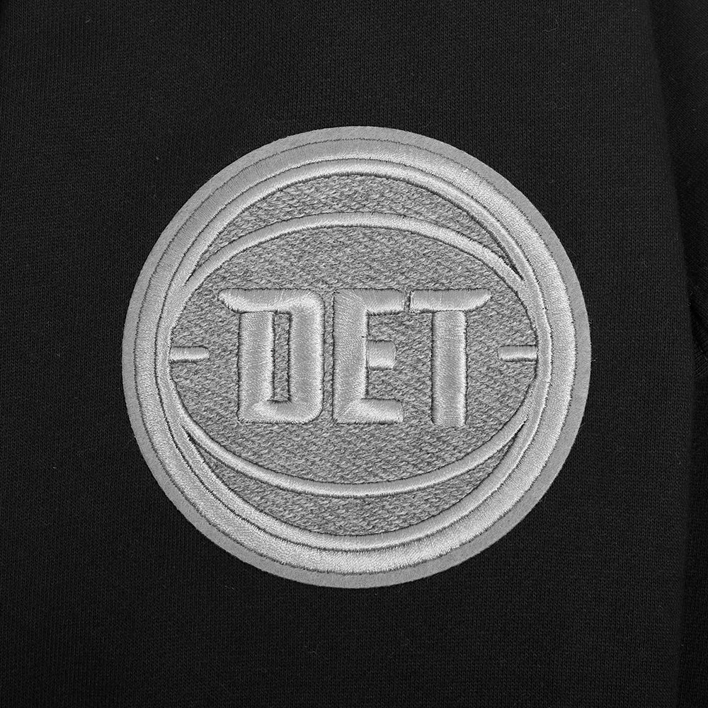 NBA DETROIT PISTONS REVERSE FRENCH TERRY CHANDAIL À CAPUCHON POUR HOMME (NOIR)