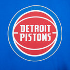 NBA DETROIT PISTONS LIVING LARGE MEN'S DROP SHOULDER FLC PO HOODIE (ROYAL BLUE)
