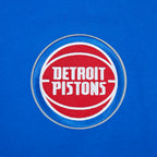 NBA DETROIT PISTONS LIVING LARGE MEN'S DROP SHOULDER FLC PO HOODIE (ROYAL BLUE)
