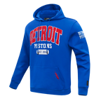 NBA DETROIT PISTONS CITY ARCH MEN'S FLC PO HOODIE (ROYAL BLUE)
