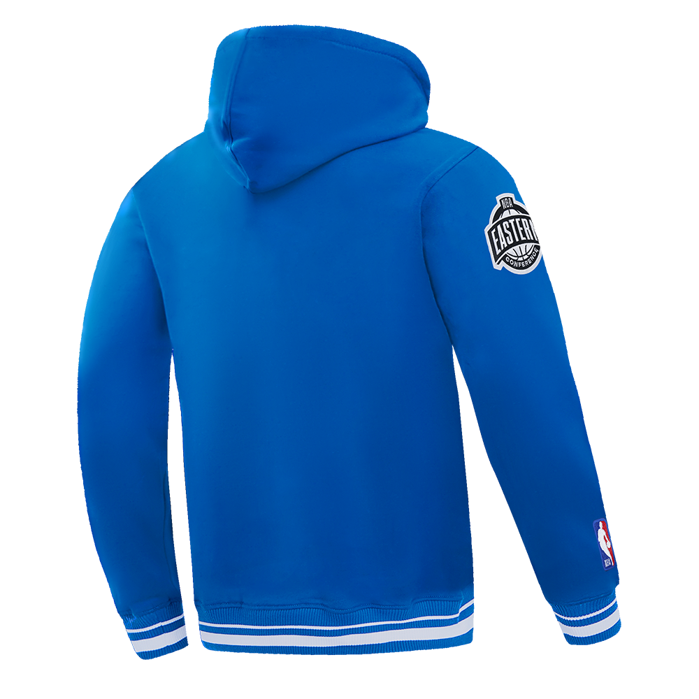 NBA DETROIT PISTONS LETTERMAN CHANDAIL À CAPUCHON POUR HOMME (BLEU ROYAL)