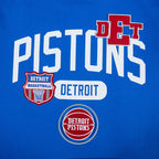 NBA DETROIT PISTONS LETTERMAN CHANDAIL À CAPUCHON POUR HOMME (BLEU ROYAL)