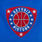 NBA DETROIT PISTONS LETTERMAN CHANDAIL À CAPUCHON POUR HOMME (BLEU ROYAL)