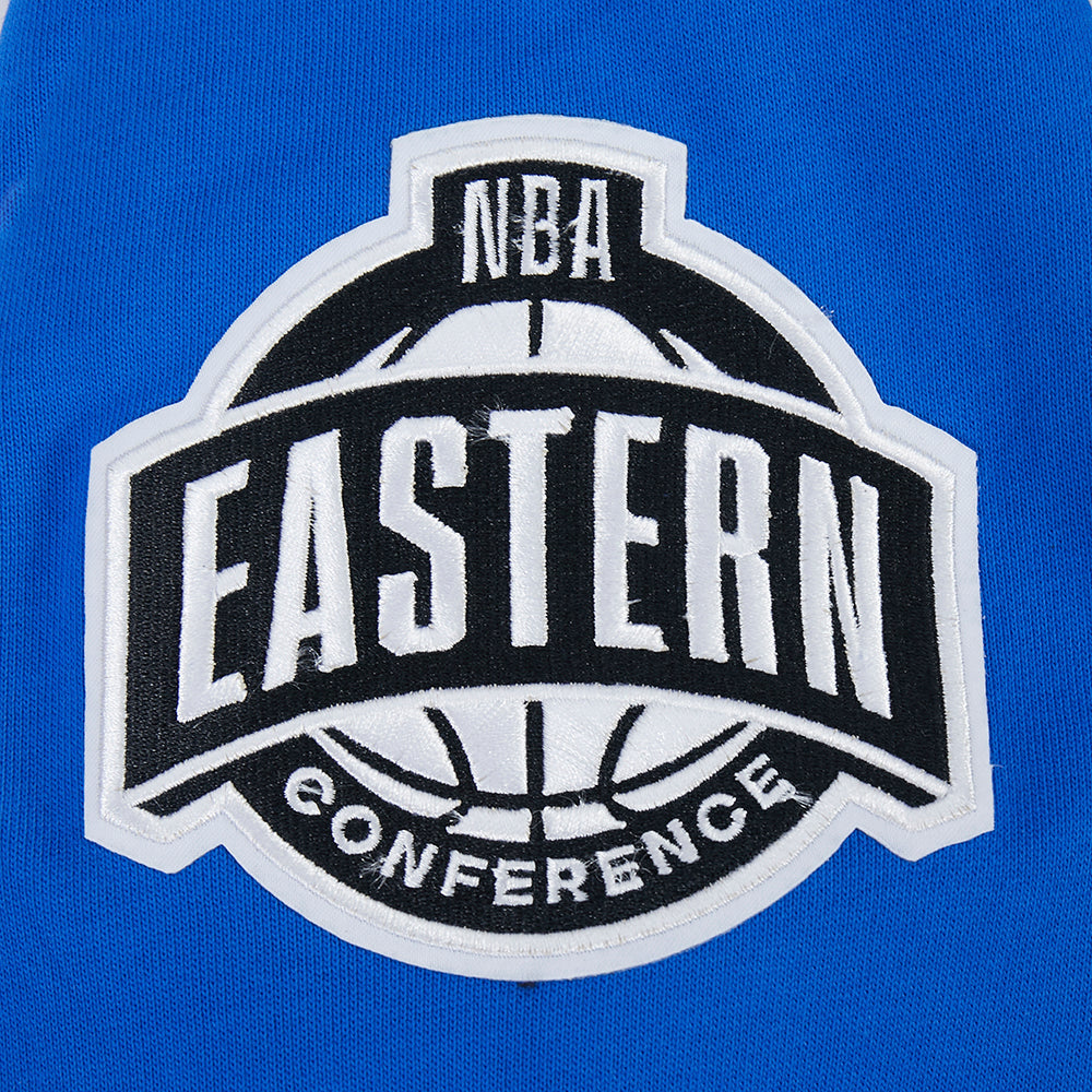 NBA DETROIT PISTONS LETTERMAN CHANDAIL À CAPUCHON POUR HOMME (BLEU ROYAL)