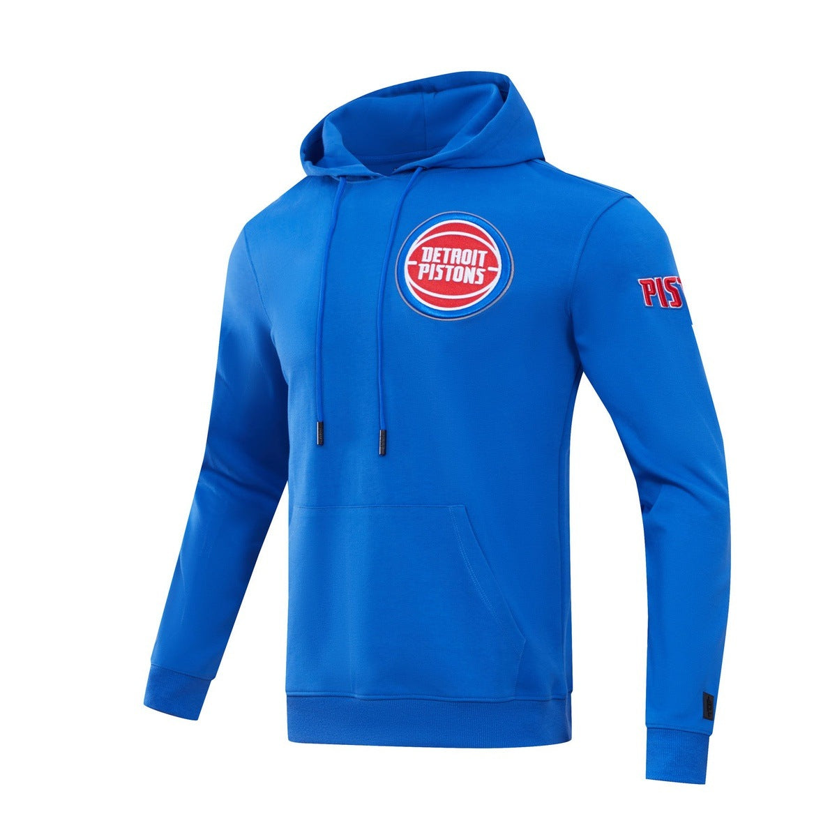 NBA DETROIT PISTONS CLASSIC CHENILLE MEN'S PULLOVER HOODIE (ROYAL BLUE)