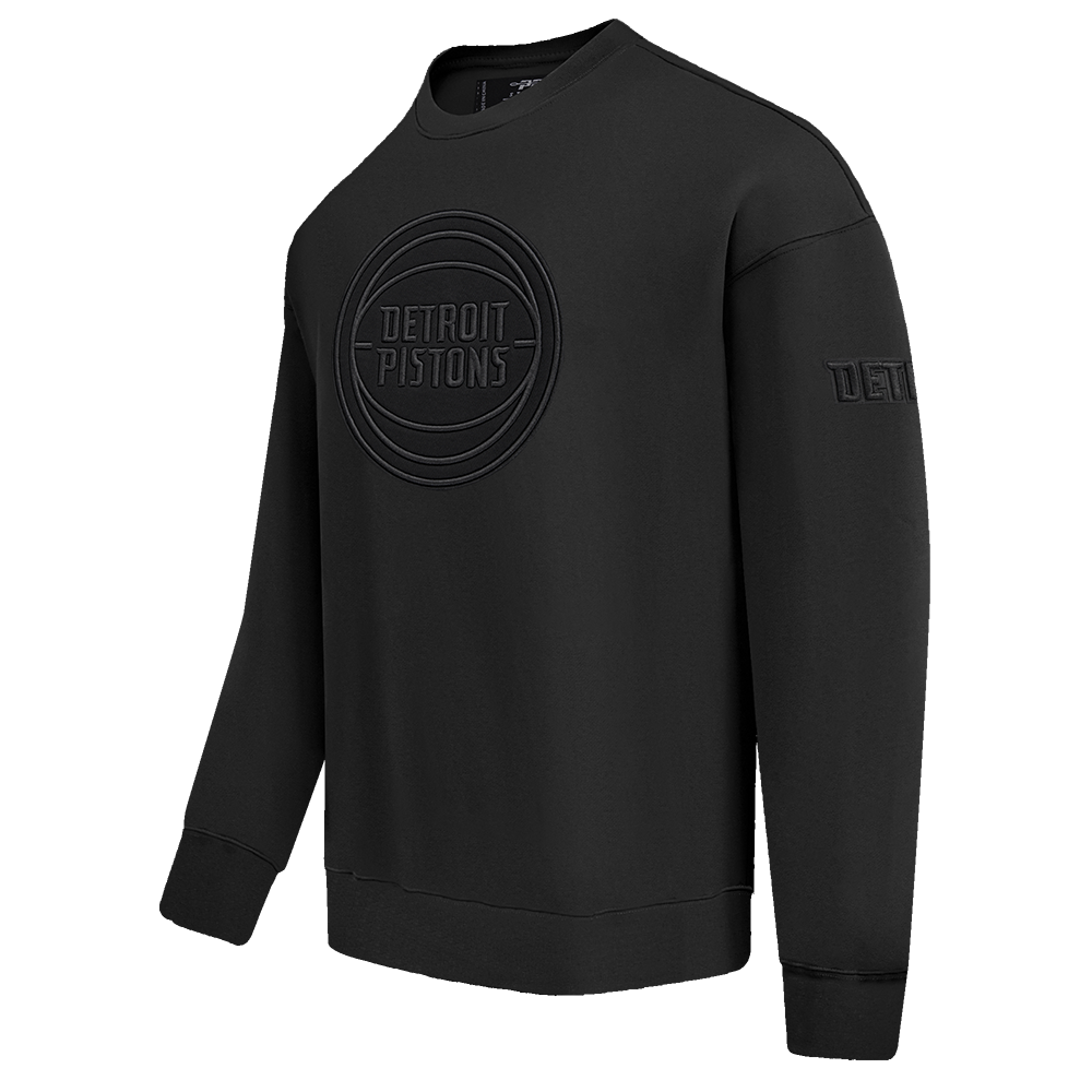 NBA DETROIT PISTONS NEUTRAL DROP SHOULDER MEN'S CREWNECK (BLACK)