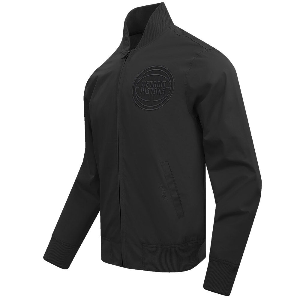 NBA DETROIT PISTONS NEUTRAL MEN'S TWILL JACKET (BLACK)